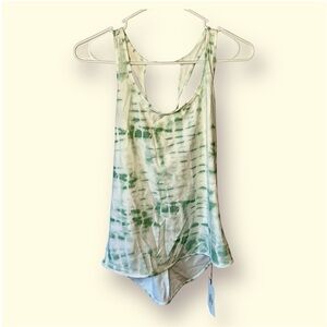 Zyia Green Tie-Dye Tank Top, Size Small, New with Tags